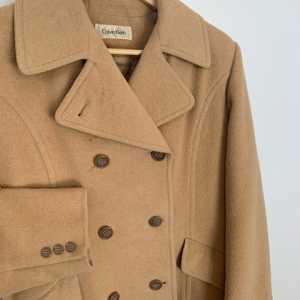 Calvin Klein Camel Hair double-breasted coat